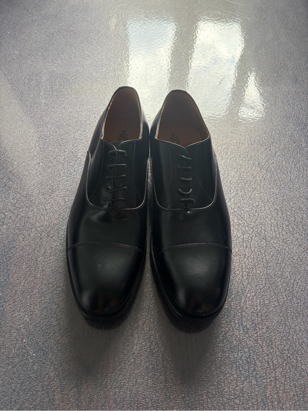 Classic Black Cap-Toe Oxford Made In England
